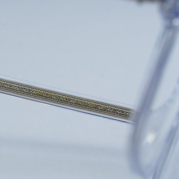 FINAL PRICE NEW GUCCI GG0737O 017 CRYSTAL GOLD EYEGLASSES - Picture 6 of 10